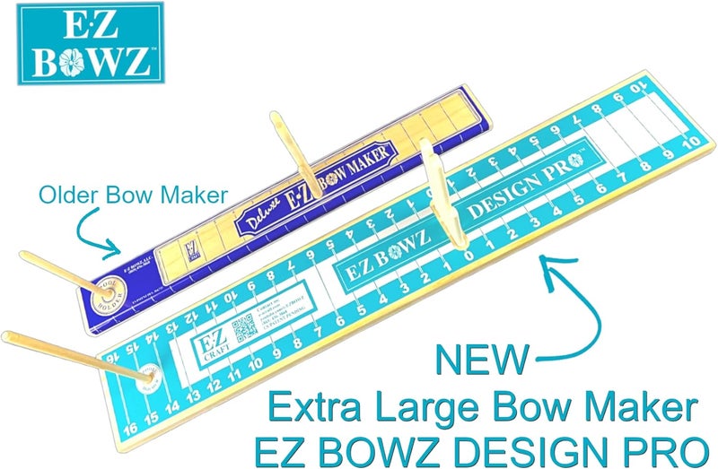 E-Z Bowz Design Pro Bow Maker - Easy Ribbon Bowmaker Gift Large Bow Maker - Perfect for Christmas Decor Wreaths and Hair Bows - Image 2